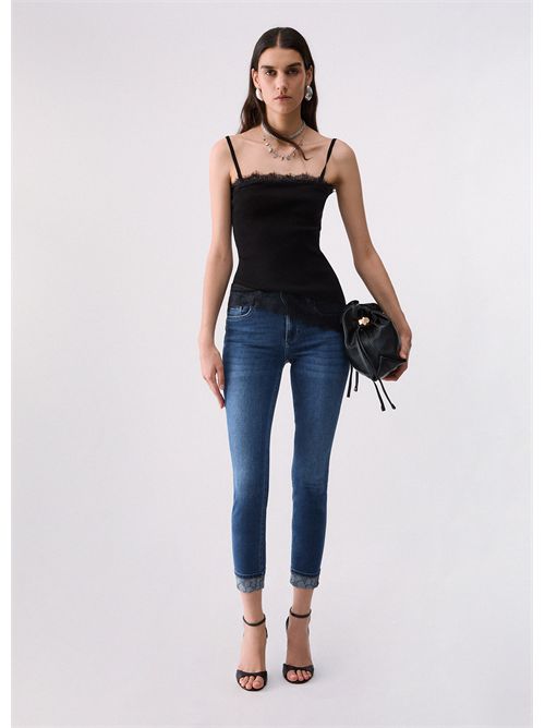Jeans skinny con applicazioni LIU JO | UF6006D0305/79077